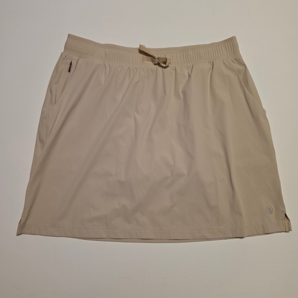 Cloudveil Active Athletic Skort Built-in Shorts Tan Beige Size Medium